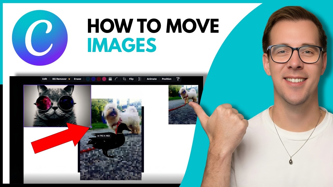 How To Move Images In Canva (Step By Step) - YouTube