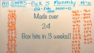 Effective Pick 3 rundown- ALL STATES