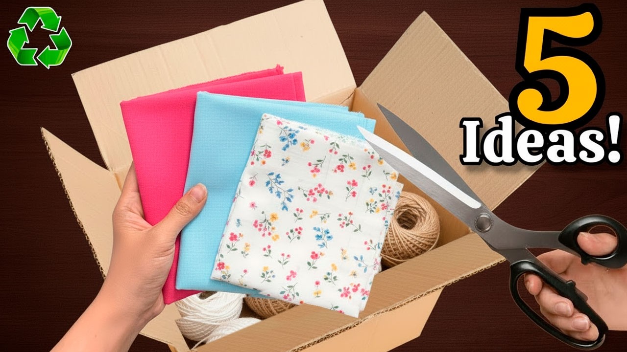 Beautiful but Low-Cost!😍 5 Incredible DIY Space-Saving Craft Ideas from Waste Material ♻️ 