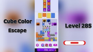 🧩 Cube Color Escape Level 285 Walkthrough | Step-by-Step Guide 🎮 | Go Answer