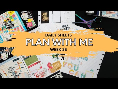 DAILY SHEETS PLAN WITH ME WEEK 38 - YouTube