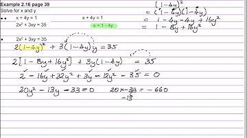 Simultaneous One Linear One non Linear