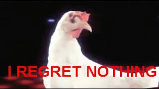 i regret nothing spinning chicken gif.