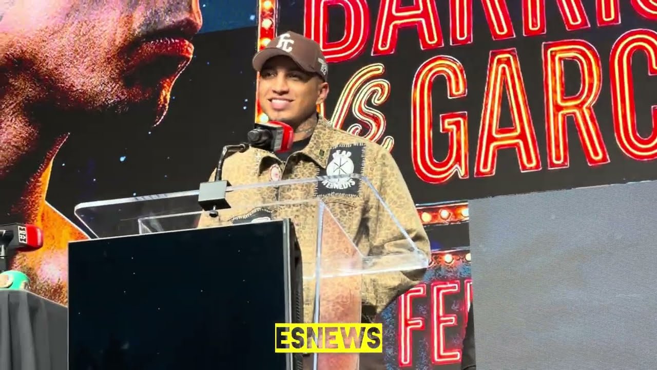 RYAN GARCIA THROWING A BROKEN HEART AT JOE GOOSSEN HIS FORMER COACH WHO NOW WORKING WITH BARRIOS