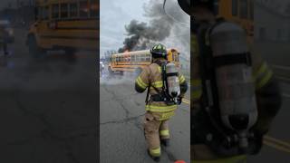 Racing Against Time: Firefighters Rescue Children #RescueOps #SchoolBusRescue #emergencyresponse