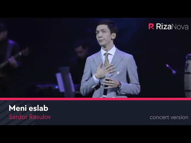 Sardor Rasulov - Meni eslab (LIVE VIDEO 2021)