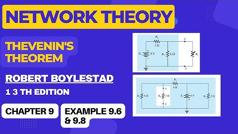 Introductory Circuit Analysis 13th edition Chapter 9 solutions||Boylestad||Examples 9.6 & 9.8