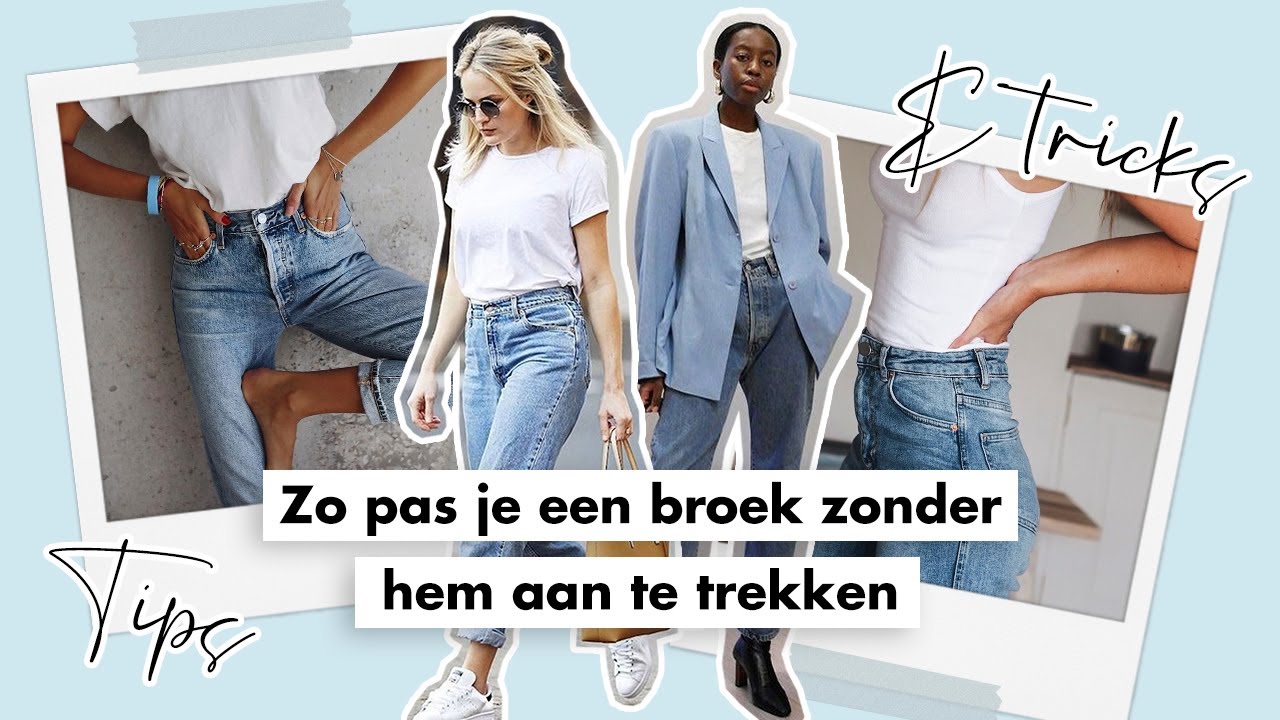 Zo pas je een broek zonder hem aan te trekken | Fashionchick - YouTube