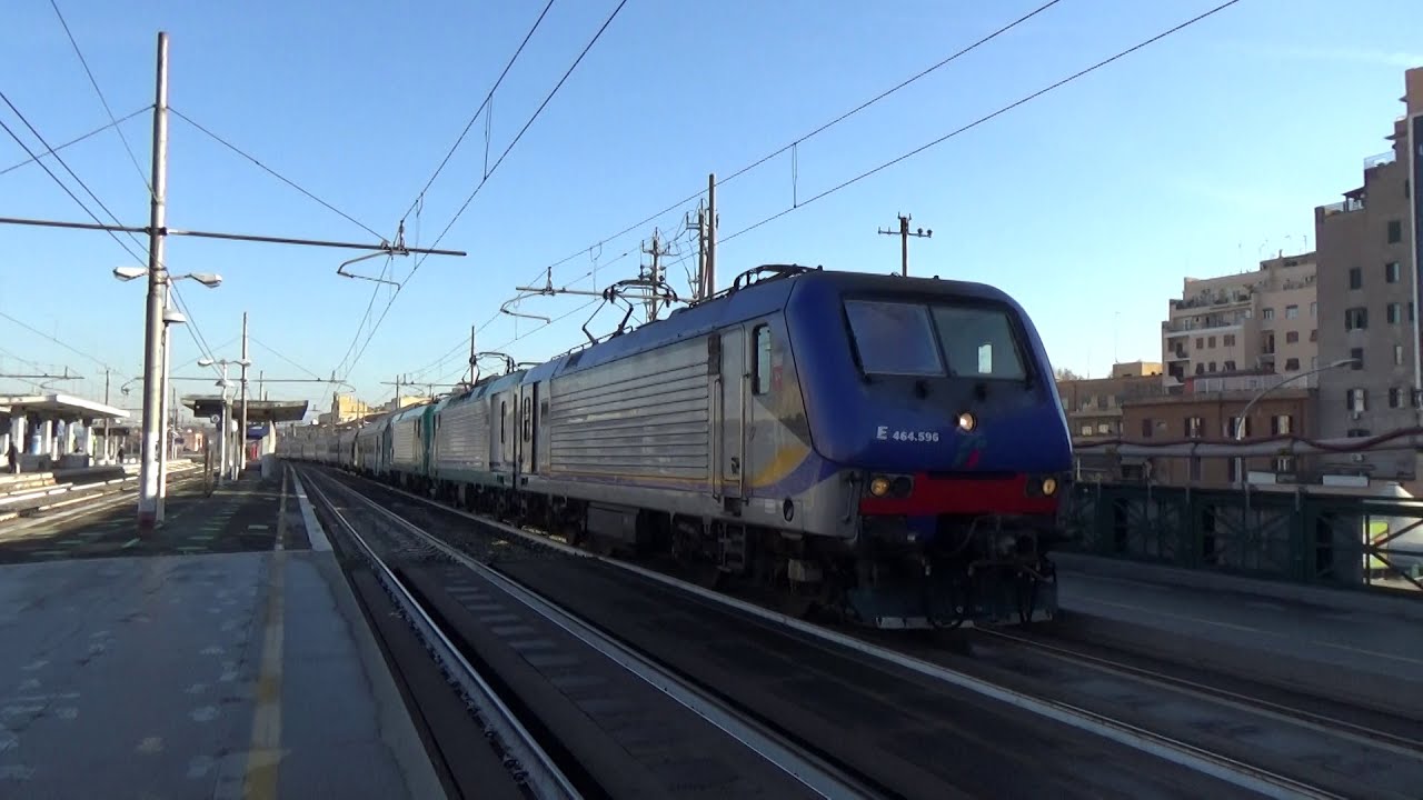 INVIO DEMOLENDO con due Pilota Mazinga, MDVE INOX e UIC-X, a Roma Tuscolana! [E464.596 + 147 + 113]