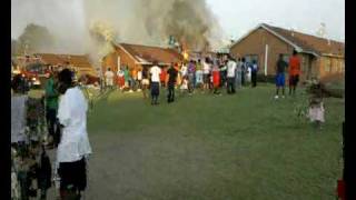 Elberton Projects on fire