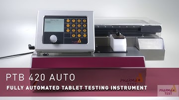 Pharma Test PTB 420 Auto Tablet Testing Instrument with Integrated Balance and Feeder