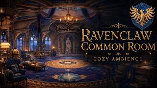 Ravenclaw Common Room Ambience | Cozy Study & Hogwarts Legacy Music