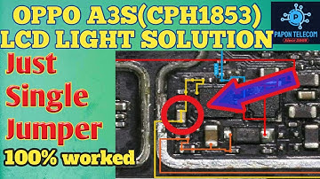 OPPO A3s (CPH 1853) Display Light Problem Solution