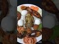 পুলাও কবুতর, মাছ ভাজি, ডালের বরা, সবজি সালাদ 🍽️#shortsyoutube#video#recipe #delicious#food❤️