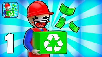 Recycling Building Idle Tycoon - Part 1 Building & Recycling Houses - Gameplay Walkthrough