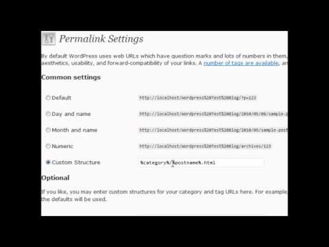 Wordpress Tutorials Permalink Settings  Vid 20 by Purple Turtle