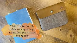 THE pocket pouch set up for planning on the go
