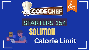 Calorie Limit || CodeChef Solution || CodeChef Starters 154