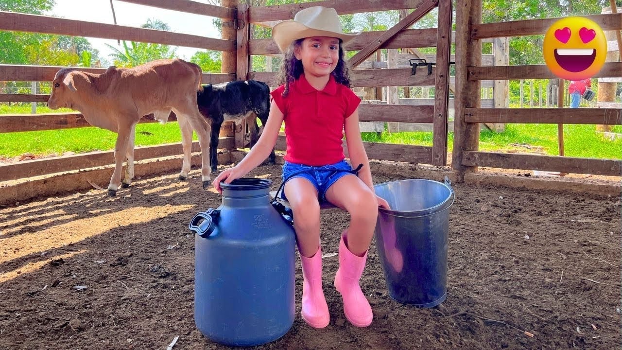 Um dia inteiro na Roça - cuidando das galinhas, tirando leite e fazendo queijo fresco 