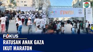 Bangkit dari Trauma, Ratusan Anak Gaza Ikut Lari Maraton | Fokus