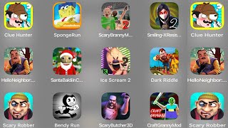 Clue Hunter,SpongeBoB Run,Scary Branny,Smiling-X 2,Hello Neighbor,Santa Baldi,Ice Scream,Dark Riddle screenshot 5