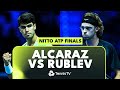 Carlos Alcaraz vs Andrey Rublev FIRST Ever Meeting  Nitto ATP Finals 2023 Match Highlights