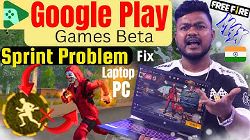 Free Fire Max Google Play Beta Sprint Problem | free fire sprint button problem pc