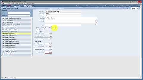 13 Custom Cabinet Estimator-Materials Setup Tutorial