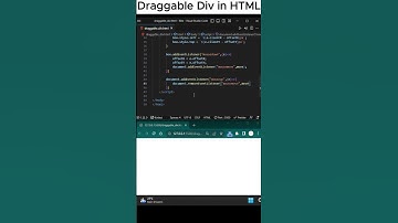 How to make a draggable div in html and js. #coding #webdevelopment #html #css #shorts  #html #js