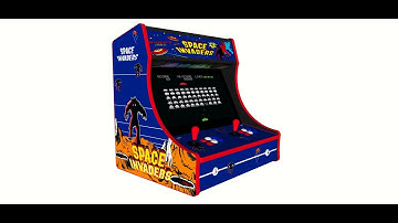 Space Invaders Bartop Arcade Machine with 3000 Games, 24 Inch Screen
