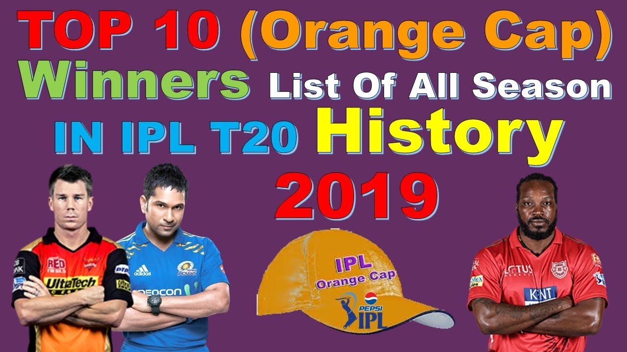 TOP 10 IPL T20 Highest Runs (Orange Cap) Winners List Of All Season * ipl 2019