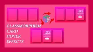 🔴 Real Glassmorphism Card Hover Effects | Html CSS Glass Tilt Effects | devhubspot