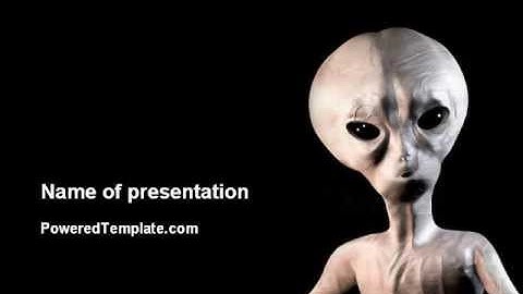 Alien PowerPoint Template by PoweredTemplate.com