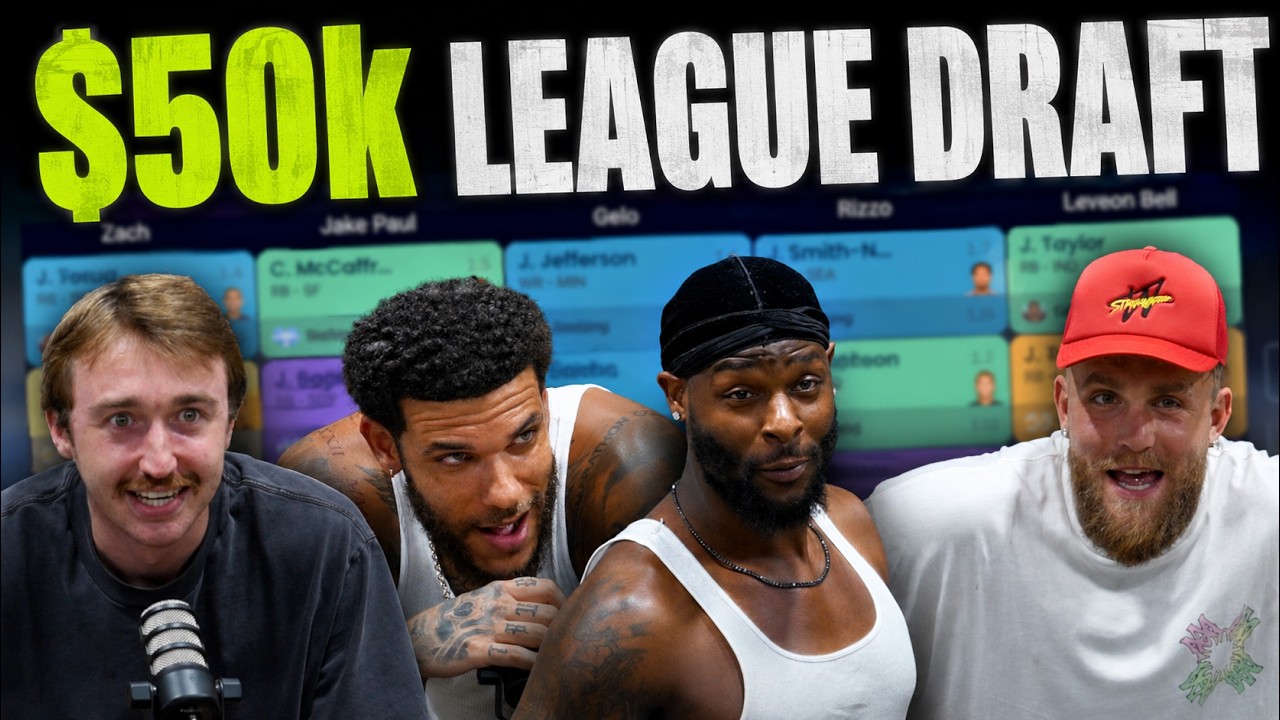 THE BETR $50,000 FANTASY FOOTBALL DRAFT 2026 (Jake Paul, Le'Veon Bell, Lonzo Ball, Gelo Ball)