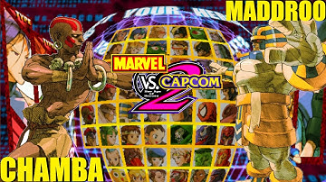 MvC2 Mvci Umvc3 CHAMBA vs MADDROO (Fightcade) pt 1