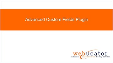 Advanced Custom Fields Plugin