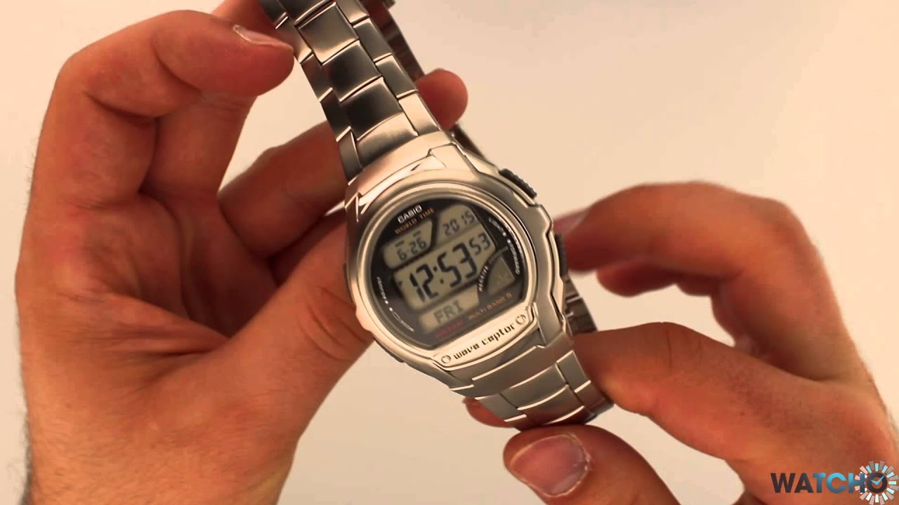 WatchO.co.uk - Casio Men's Wave Ceptor Radio Controlled Watch WV-58DU-1AVES & Look - YouTube