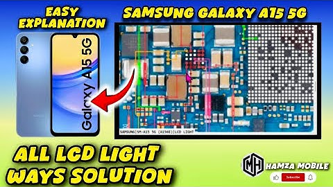 Samsung A15 5G/SM-A156E Display Light iC Problem Solution.Samsung A15 5G/SM-A156E LCD Light iC Ways✅