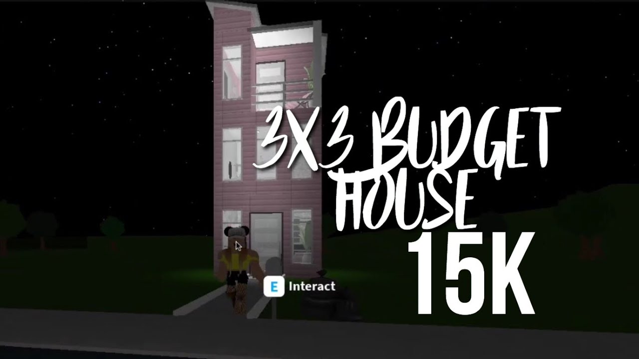 15k 3x3 Budget House Speedbuild Welcome To Bloxburg - bloxburg house tutorial 188k