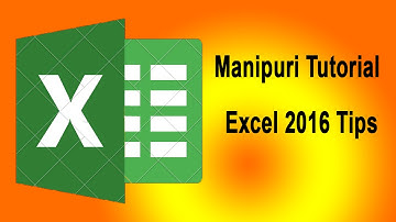 Learning MS EXCEL in Manipuri Part  9