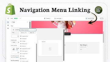 How to add Canva imported page to Shopify navigation bar