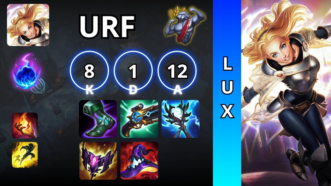 ✨ Lux URF Gameplay – Light Burst Power⚡| League of Legends