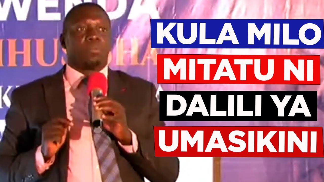 Kula Milo Mitatu Ni Dalili Ya Umasikini - Pr Bosco Tungaraza