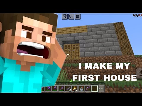 I MAKE MY FIRST HOUSE 🏡🏠 Minecraft 