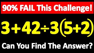 90% of People GIVE UP! Can YOU Solve This Tricky Math Challenge 😵‍💫🧠