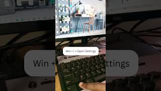 Open Settings - Basic Computer Shortcut Keys #tricks #tech #computer #laptop #viral #settings
