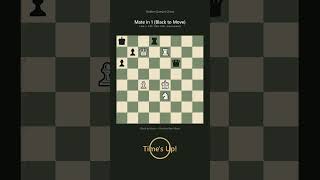 Can You Solve This? Mate in 1 — Black to Move #Shorts #ChessPuzzle