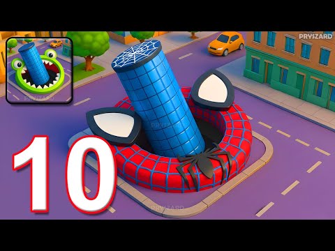 Hole.io Gameplay Walkthrough Part 10 Swallow Everything Dominate the City iOS Android