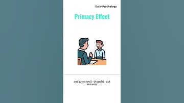 daily psychology Primacy Effect