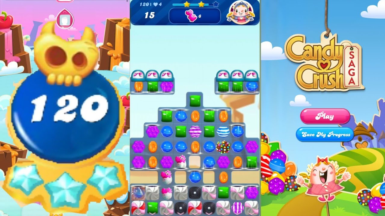 Candy crush saga level 120। Super Hard level। No boosters। Candy crush
